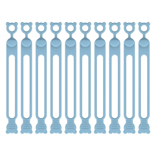 NARABB Silica Gel Data Cable Storage Cable Organizer Winding Device Bundling Tie Power Cord Home Self Fastening Sorting Sealing Bag Rope