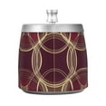 thumbnail image 7 of Yayeee Ashtray with Lid for Cigarette Smokeless Stainless Steel Home Ash Holder, Gold Abstract Pattern, 7 of 7