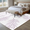thumbnail image 4 of Area Rug for Living Room, Pink Purple Tree Branches Non-Slip Indoor Ex Large Carpet for Bedroom/Dining Room, Farmhouse Nature Botanical Washable Low-Profile Rectangle Floor Runner Rugs - 8 x 10 Ft, 4 of 8