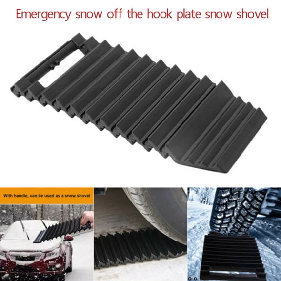 Car Tire Traction Mat for Snow Mud Sand - Emergency Recovery Vehicle Off-Road Grip Tool - Universal Portable SUV Accessories (1 Pack)