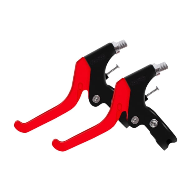 2 palancas de freno para bicicletas infantiles de 12 a 20 pulgadas. Palanca de freno de mano para bicicletas infantiles. Rojo