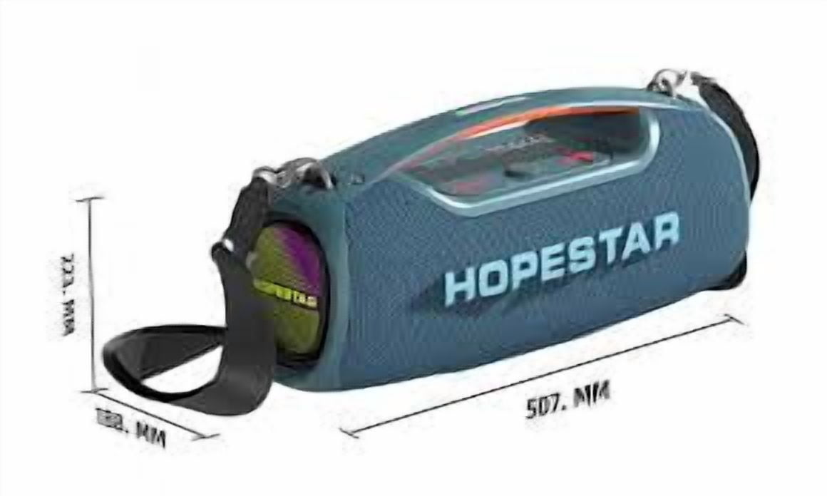 Hopestar 100W Wireless Bluetooth Speaker with Microphone & Carry Handle, Portable, Powerful Sound