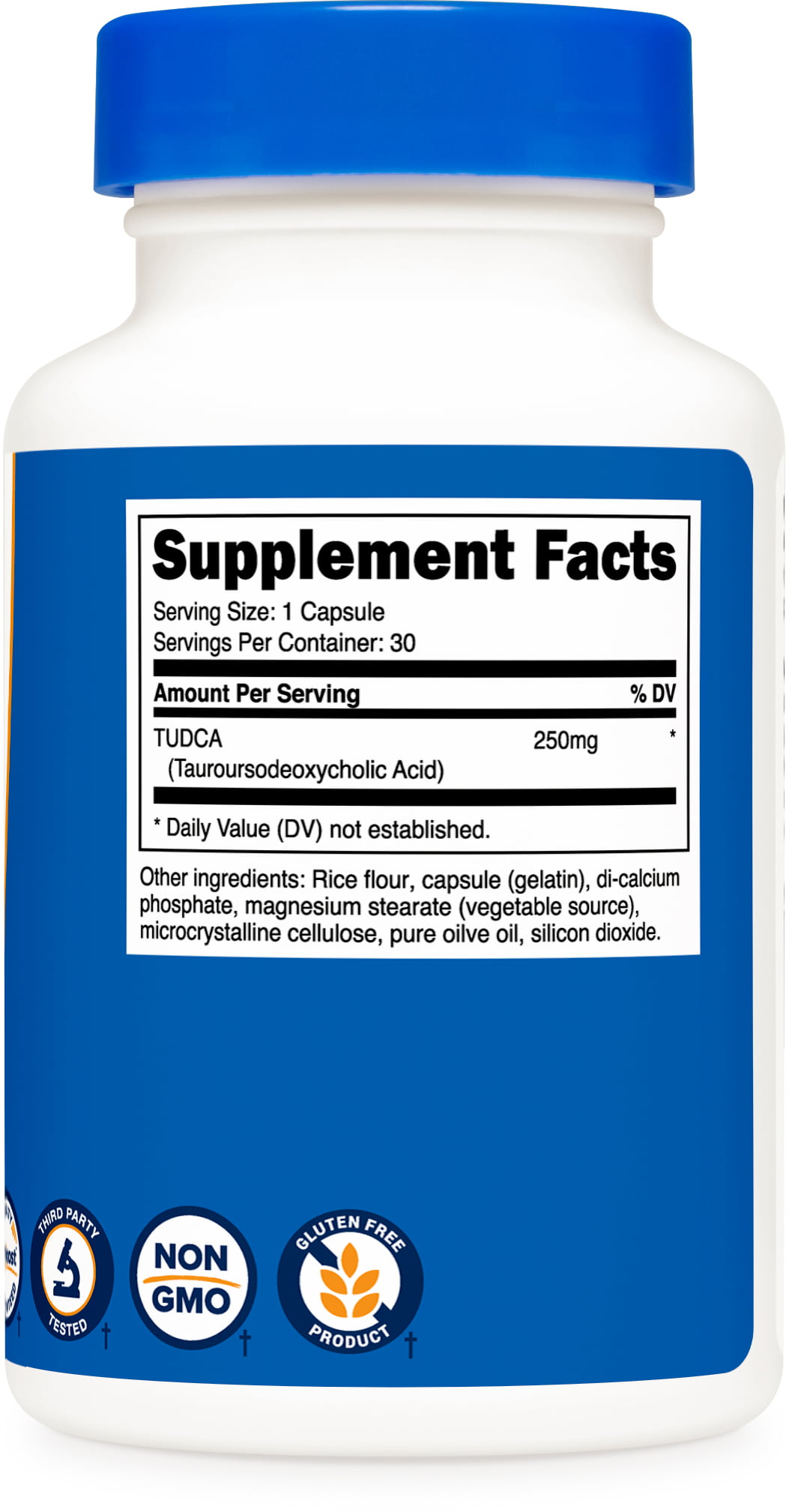 Nutricost Tudca 250mg 60 Capsules - Premium Quality Tauroursodeoxycholic Acid 