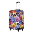 thumbnail image 2 of Kll The Garden Tricolor Pansy Flower Luggage Cover Suitcase Cover Suitcase Protector-Small, 2 of 8