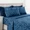 Navy Blue, variant on Huba Homes Deep Pocket 6 Piece Bed Sheet Set 1800 Series Microfiber Comfort Paisley Sheets-Twin XL