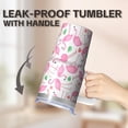 thumbnail image 5 of Flamingo Stainless Steel Insulated Tumbler with Handle 20OZ Coffee Mug Cup Leak Resistant Double Wall Vacuum Keeps Drinks Hot Cold Perfect Gifts for Women Girls on Birthday Christmas Summer, 5 of 6