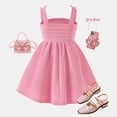 thumbnail image 5 of Gubotare Girls Sundress Toddler Kids Girls Butterfly Dress Sparkle Sequins Tulle Wedding Birthday Dresses 5T 6T (Pink,5-6 Years), 5 of 6