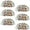 Multicolored 2, variant on PhooArto 6 Pcs Cup Drawer Pulls, Rainbow Mushroom Painting Shell Shape Handles Cabinet Knobs for Dresser Cupboard Closet Wardrobe with Screws