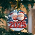 thumbnail image 4 of Sunxin Christmas Decoration Pendant for 2025Christmas Ornament for Baby Boy Girl New Mom Dad Personalized Merry Christmas Ornament 2025, 4 of 9