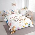 thumbnail image 3 of Feelyou Cute Giraffe Kid Bedding Comforter Set 7pcs, Cartoon Monogrammed King Bedding Sets, 3 of 8