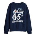 thumbnail image 1 of Frozen Boys/Girls Chillin Like Olaf 5th Birthday Sweatshirt, 1 of 4