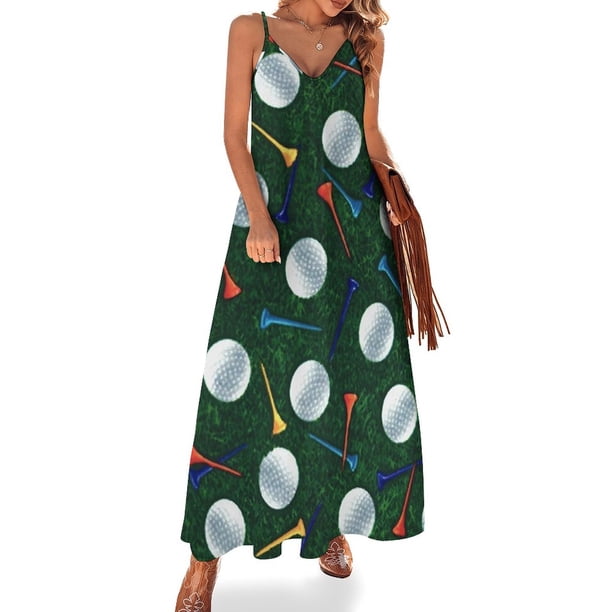 Vestido de golf sin mangas para mujer, vestido de mujer, ropa de fiesta