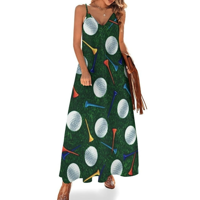 Vestido de golf sin mangas para mujer, vestido de mujer, ropa de fiesta