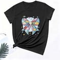 thumbnail image 6 of Otvok Women's Graphic T Shirts Short Sleeve Plaid Bunny Print Tops Summer 2026 Loose Fit Casual Tee Clothes Fashion Outfits Blouse, 6 of 6