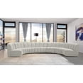 thumbnail image 2 of Meridian Furniture Infinity Cream Velvet 7pc. Modular Sectional, 2 of 4