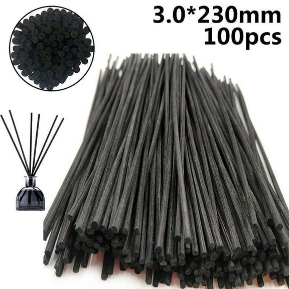 100Pcs Natural Rattan Reed Fragrance Diffuser Aroma Replacement 3.0*230Mm Smile Home