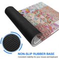 thumbnail image 6 of Long Mouse Pads for Desk,Pioneer Flower Floral Print Pattern Desk Mats on Top Of Desks, Desk Mouse Pad Extra Large with 3mm Non-Slip Base and Stitched Edge for Gaming,Office,Work,Home 47.3"x23.6", 6 of 6