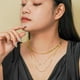 thumbnail image 4 of Juego de Collar JeenMata con Capas de 3 Pzas con Dijes de Infinito y Piedras Preciosas en Oro Amarillo, 4 of 5