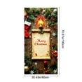 thumbnail image 3 of Christmas Door Cover - Santa Claus Hanging Banner Backdrop 72 x 35 Inch - Photography Background for Christmas Party Home Decor Front Door, 3 of 6