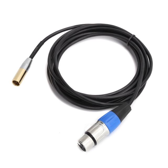 Mini XLR 3 Pin Male to 3 Pin Female Audio Cable for Camera, Connector for , , Ideal for BMPCC 4K/6K Professional Video Cameras, Shielding Layer, Plug and Play
