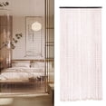 thumbnail image 2 of Bamboo Wood Beaded Curtain for Doors, Hanging Room Divider, Decorative Privacy Screen, Handmade Curtain for Balcony/Patio Door, 2 of 7