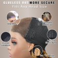 thumbnail image 4 of Peluca AHUFALU Ombre Highlight, cabello humano castaño miel, 180% de densidad, 4 of 6