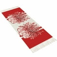 thumbnail image 2 of Eucalyptus Red Hallway Runner Rug 2x6ft,Stripe Bottle Flower Cactus Retro Plant Washable Woven Living Room Bedroom Kitchen Bathrom Carpet with Tassels,Indoor Outdoor Throw Door Mat for Entryway, 2 of 5