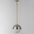 thumbnail image 2 of 12412SWSNSBR Maxim Lighting Duke - 1 Light Pendant-11.25 Inches Tall and 11.5 Inches Wide-Satin Nickel/Satin Brass Finish, 2 of 5