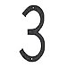 thumbnail image 3 of Montague Metal Products THN-3 10 In. Textured Modern Font Individual House Number 3, 3 of 3