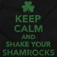 thumbnail image 2 of Keep Calm Shake Shamrocks St Paddys Unisex Plus Fleece Graphic Hoodie Brisco Brands 5X, 2 of 3