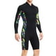 thumbnail image 4 of Traje de neopreno para hombre de 1,5 mm Shorty con protección UV, pantalones cortos de neopreno premium de manga larga, traje de baño para esnórquel, - SG SM SunniMix Los hombres traje de neopreno, 4 of 7