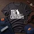 thumbnail image 3 of Jollimate The Catfather Shirt, Cat Father Shirt, Cat Dad Gift, Cat Lover Gift Shirt, 3 of 6