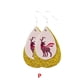 thumbnail image 2 of New Creative Double Drop-shaped Christmas Leather Earrings------Product code 78579, 2 of 2