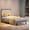 Blue without Drawer, variant on Twin Upholstered Bed Frame withCute Cat Headboard, Velvet Princess Platform Bed Frame with Sturdy Wood Slats Support, No Box Spring Needed, Blue
