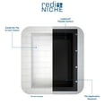 thumbnail image 3 of Tile Redi RND1614S-20 Redi Niche 16" x 34" x 4" Double Recessed Shelf Gray, 3 of 6