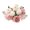 Pink, variant on Mosiee 7 Artificial Peony Rose Hydrangea Bridal Bouquet Home Party Wedding Decoration Yellow