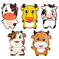 thumbnail image 1 of 5 unidades Sobres Rojos chinos paquetes de año de nuevo 5 dibujos animados patrones de buey Hongbao sobre 2021 buey chino año de nuevo paquete de dinero de dibujos animados mayimx Sobres rojos de año nuevo chino, 1 of 9