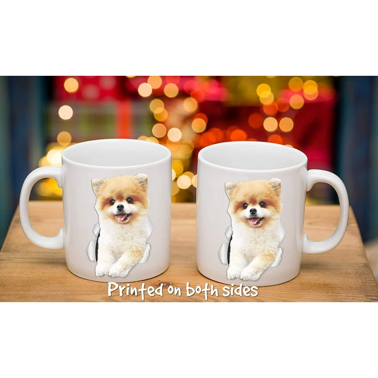 Mug Pomeranian Dog Funny Pomeranian Puppy Coffee Mug German Spitz