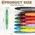 thumbnail image 2 of Uxcell Twist Crayons Twist Crayons Gel Set Grass Green Pack of 12, 2 of 6