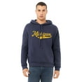 thumbnail image 2 of Daxton Adult Unisex Pullover USA Cities State Script Hoodie Fleece Sweatshirt, Michigan Navy Gold, XS, 2 of 2
