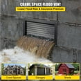 thumbnail image 2 of VEVOR Foundation Flood Vent, 8" Height x 16" Width Flood Vent, to Reduce Foundation Damage and Flood Risk, Black, Wall Mounted Flood Vent, for Crawlspaces, Garages & Full Height Enclosures, 2 of 9