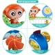 thumbnail image 2 of Juguetes de baño GOODLOGO para niños pequeños, bebés de 1, 2 y 3 años, juguetes de baño para niños y niñas con 2 tazas de juguete, ventosas fuertes, caja de Color creativa Ormromra WMPH-705, 2 of 3