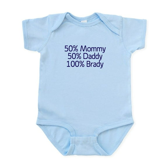 CafePress - 100% Brady Infant Bodysuit - Baby Light Bodysuit, Size Newborn - 24 Months