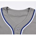 thumbnail image 3 of Camiseta de béisbol Repawu Kids Button Down Hip Hop 4 años, gris, 3 of 6