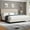 ‎Beige, variant on Grey Twin XL Bed Frame with Upholstered Headboard, Heavy-Duty Platform Bed Frame with Strong Wood Slats, No Box Spring Needed/Noise Free/Easy Assembly