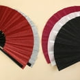 thumbnail image 3 of Glitters Foldable Fan KungFu Fan For Music Festivals Outdoor Activity Decoration, 3 of 13