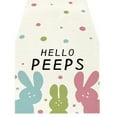 thumbnail image 1 of Binwennn Wedding Decorations Fall Entryway Table washed Easter Table Runner Linen Bunny Print Home Tablecloth Holiday Party Table Decoration Tablecloth Mat I, 1 of 5
