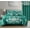 Green/Silver, variant on Chezmoi Collection Royal Luxury Jacquard Floral Comforter Set, Oversized Queen, Silver/Gray, 7-Piece