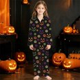 thumbnail image 2 of JAJAHO Halloween Girls Pajama Set Long Sleeve Shirt Long Pants Pajamas Kids Cute Pattern Pj Sets Sleepwear For 3-14Y, 2 of 4