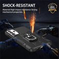 thumbnail image 3 of for Samsung Galaxy Note20 Ultra Case with Metal Ring Kickstand for Women & Men, Heavy-Duty Protection Shockproof Bumper Cover Case for Samsung Galaxy Note 20 Ultra TY Black, 3 of 18